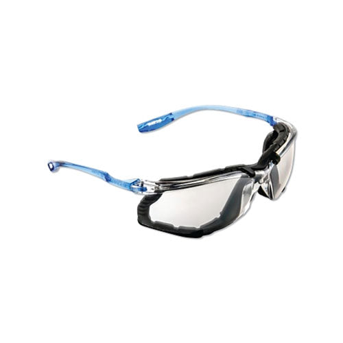 3M™ CCS Protective Eyewear, I/O Mirror Polycarbonate Lens, Anti-Fog, Clear Plastic Frame, Light Blue Temple (247-11874-00000-20) 20 EA / CA