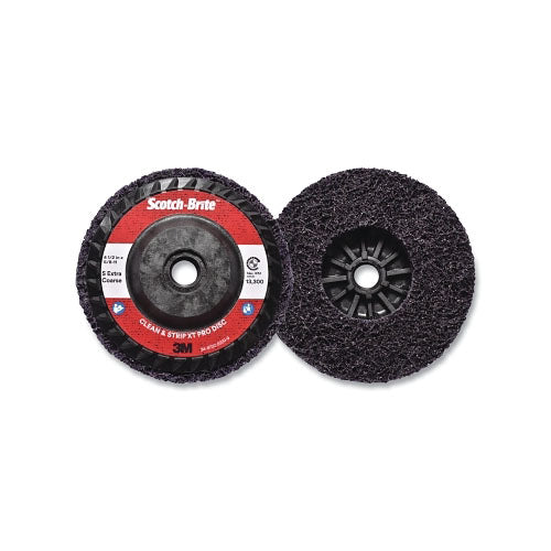 3M™ Clean and Strip XT Disc, 4-1/2 in x 5/8 in-11, Extra Coarse, Silicon Carbide, 13300 rpm, Purple (405-638060-05574) 10 EA / CA