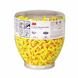 3M™ E-A-Rsoft™ Yellow Neons™ Foam Earplug, Polyurethane, Uncorded, Clear Bottle (247-391-1010) Box of 500