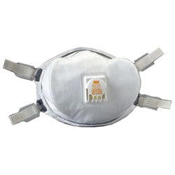 3M™ N100 Particulate Respirator, Half Facepiece, Non-Oil Particles, White (142-8233) Each
