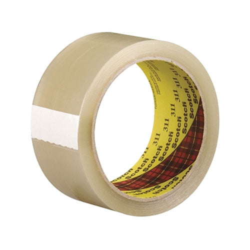 3M™ Scotch® Box Sealing Tapes 311, 48 mm x 100 m, Clear (405-076308-86493) 1 Roll