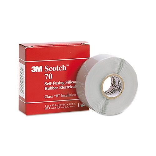 3M™ Scotch® Self-Fusing Silicone Rubber Electrical Tape, 1 in X 30ft, 12mil, Sky Blue Gray (500-572610) 1 Roll