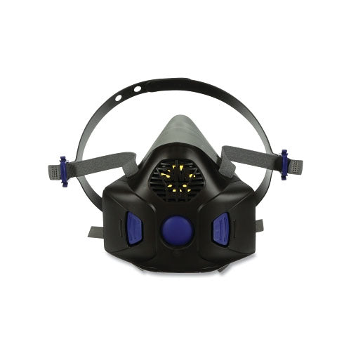 3M™ Secure Click™ Half Facepiece Reusable Respirator, Large, Gas/Vapor, with Speaking Diaphragm, Silicone/Nylon (142-HF-803SD) Each