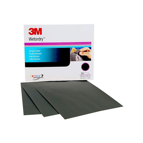 3M™ Wetordry Paper Sheets, Aluminum Oxide, P220 Grit, 11 in Long (405-051131-02043) Each