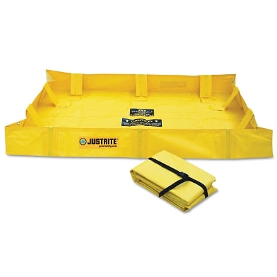 Justrite QuickBerm Lite Spill Containment Berms, Yellow, 119 gal, 6 ft x 4 ft (400-28558) Each
