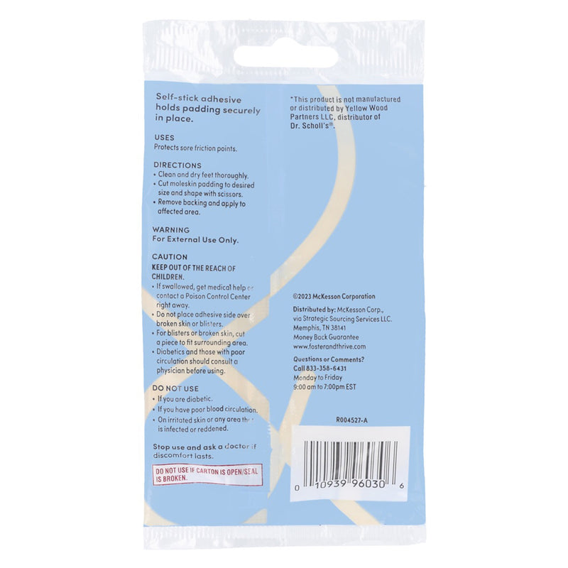 Foster & Thrive™ Protective Pad One Size Fits Most Adhesive Backing Foot (1245008_PK) 3/PK