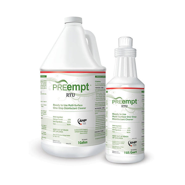 PREempt® RTU Surface Disinfectant Cleaner Peroxide Based Manual Pour Liquid 1 gal. Jug Scented NonSterile (1028012_EA) 1/EA