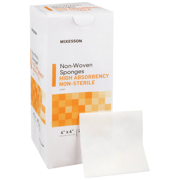 McKesson Nonwoven Sponge 4 X 4 Inch 4-Ply NonSterile 200 per Pack (476709_PK) 1/PK