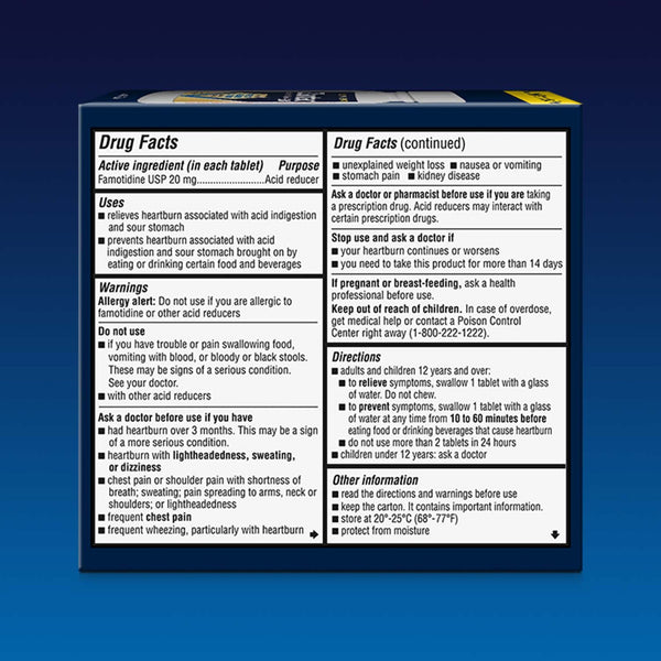 Zantac 360°® Maximum Strength Antacid 20 mg Strength Tablet 50 per Bottle (1230702_BT) 1/BT