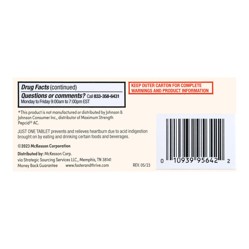 Foster & Thrive™ Antacid 20 mg Strength Tablet 25 per Box (1239004_BX) 25/BX