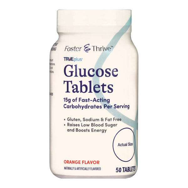Foster & Thrive™ Glucose Supplement 50 per Bottle Chewable Tablet Orange Flavor (1248812_BT) 1/BT