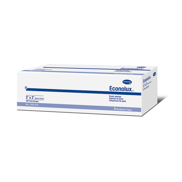 Econolux® Gauze Sponge 2 X 2 Inch 8-Ply NonSterile 200 per Pack (575852_BX) 200/BX