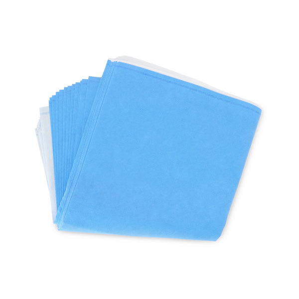 QUICK CHECK* H500 Sterilization Wrap White / Blue 36 X 36 Inch Dual Layer SMS Polypropylene Steam / EO Gas / Hydrogen Peroxide (810873_CS) 72/CS