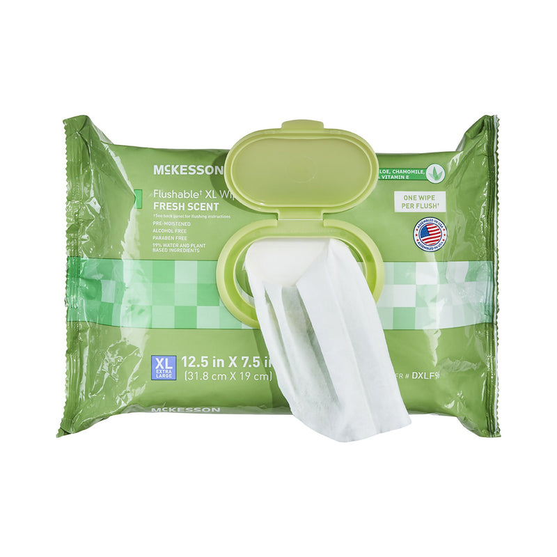 McKesson Flushable Personal Wipe Soft Pack Scented 96 Count (1241748_CS) 576/CS