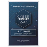 Portable 1.25" Snap Frame Poster size 40"x60"Silver with white backing and Pet cover (UCN325NP46X2000) Each
