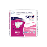 Seni® Super Quatro Unisex Adult Incontinence Brief Small Disposable Heavy Absorbency (1163838_CS) 48/CS