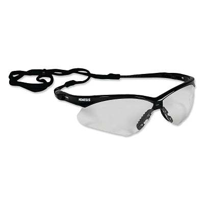 Ansell V30 Nemesis™ Safety Glasses, Clear, Polycarbonate Lens, Uncoated, Black Frame/Temples, Nylon (412-25676) 1 Pair