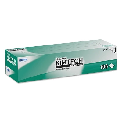 Kimberly-Clark Kimtech Science Kimwipes Delicate Task Wiper, White, 11.8 W x 11.8 L, 196/BX (993-34133) 15 BX / CA