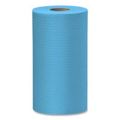 Kimberly-Clark X60 Cloth Wiper, Blue, 9.8 in W x 13.4 in L, Small Roll, 130 Sheets/Roll (993-35411) 12 RL / CA