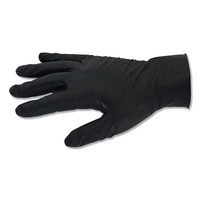 Kimberly-Clark G10 Kraken Grip™ Nitrile Gloves, Beaded Cuff, Fully Textured, Unlined, 2X-Large/11, Black, 6 mil (412-49279) 90 EA / BX