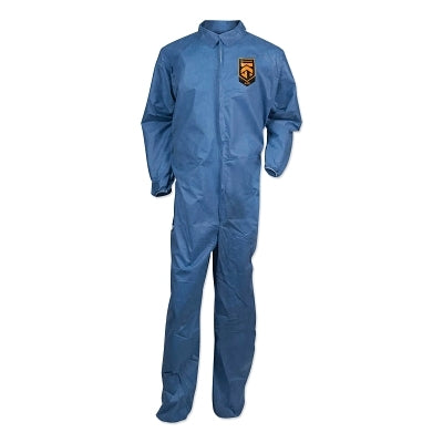 Kimberly-Clark KleenGuard™ A20 Breathable Particle Protection Coveralls, Blue Denim, Large, ZF, EWA (412-58503) 24 EA / CA