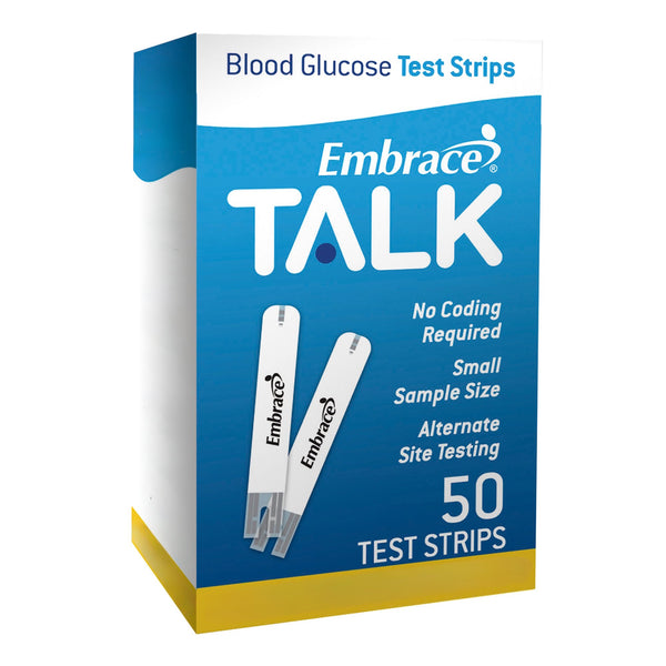 Embrace Blood Glucose Test Strips 50 Strips per Pack (1159731_BX) 1/BX