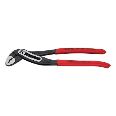 Knipex Alligator® Pliers, 10 in OAL, V-Jaws, 9 Adjustments, Serrated (414-8801250) Each