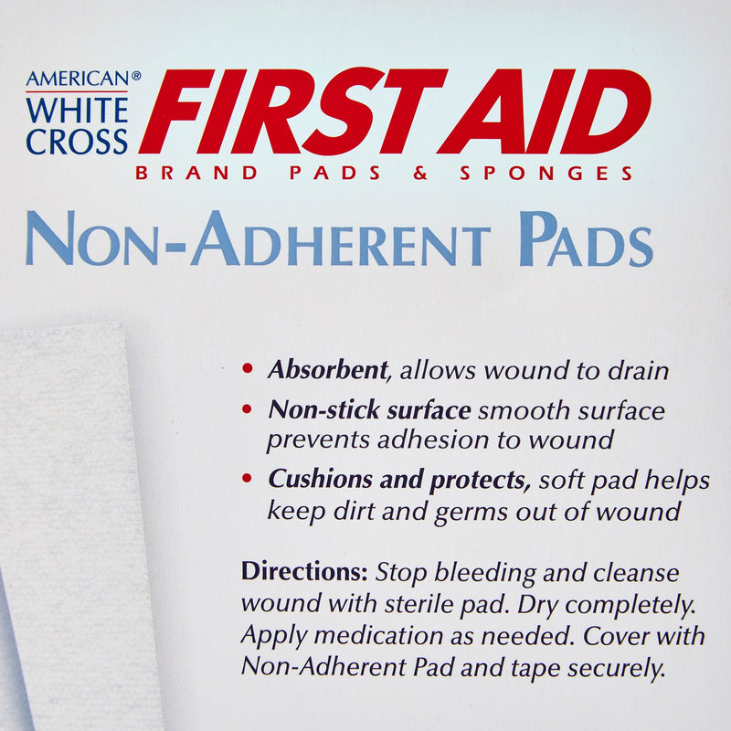 American White Cross Non-Adherent Dressing 3 X 4 Inch Sterile 1 per Pack (142142_EA) 1/EA