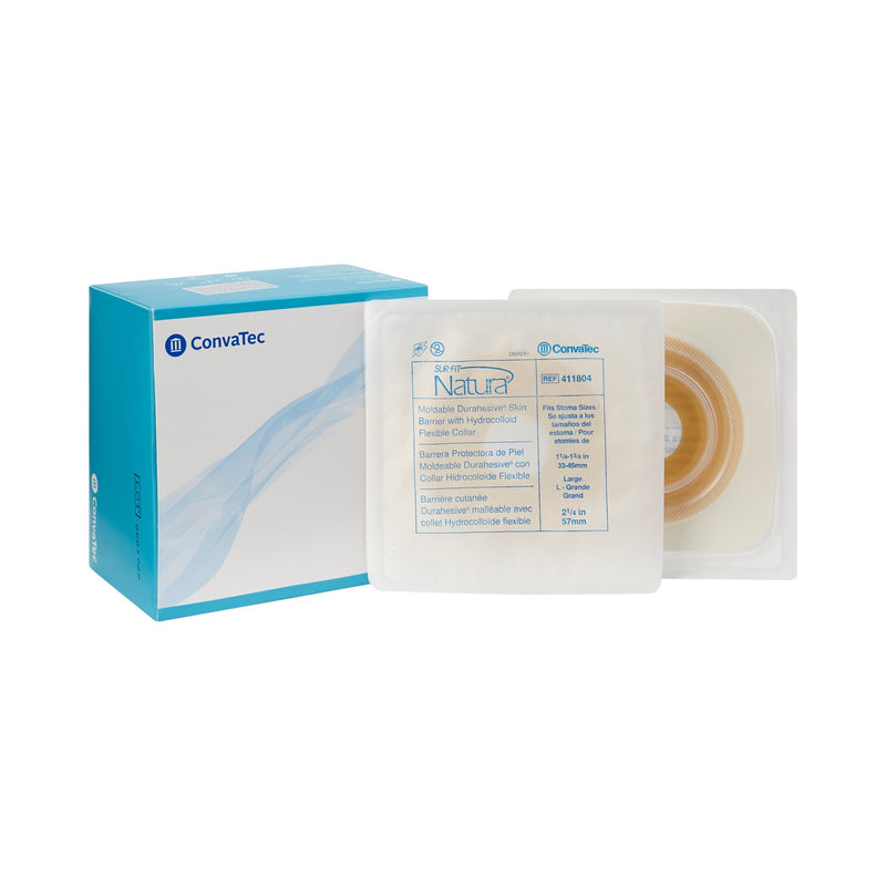 Sur-Fit Natura® Durahesive® Ostomy Barrier Moldable, Extended Wear Durahesive® Adhesive 57 mm Flange Sur-Fit® Natura® System Hydrocolloid 1-1/4 to 1-3/4 Inch Opening (581641_BX) 10/BX
