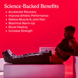 RecoveryAir PRO JetBoots Long Compression Massage Garment & Control Unit Outseam: 35-1/2 to 41 Inch / Thigh Circumference: Up to 31-29/32 Inch (1259153_PR) 1/PR