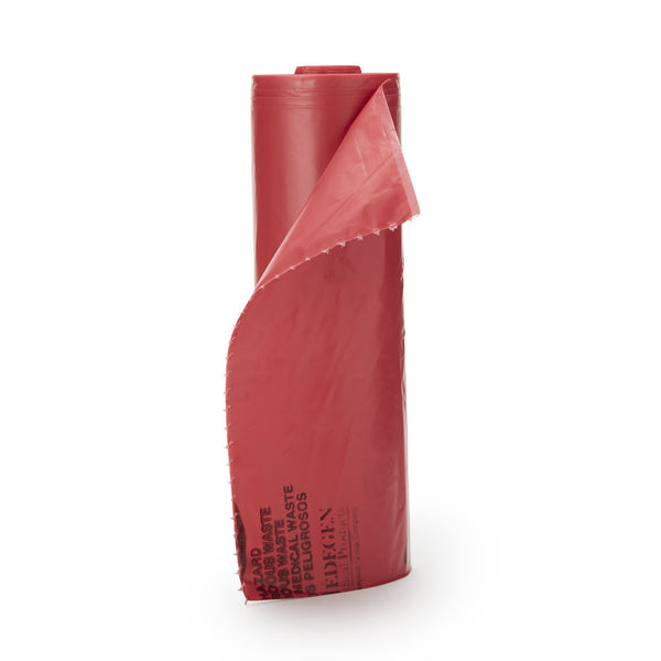 McKesson Biohazard Waste Bag Biohazard Symbol / Infectious Waste 40 to 45 gal. Red 40 X 46 Inch (185366_CS) 150/CS
