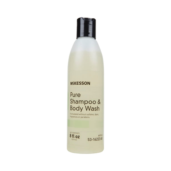 McKesson Pure Shampoo and Body Wash 8 oz. Flip Top Bottle Unscented (1081635_EA) 1/EA