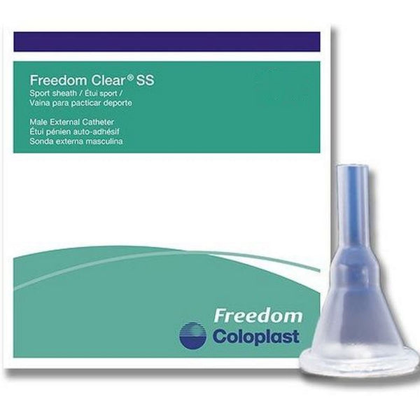 Freedom Clear® SS Male External Catheter Self-Adhesive Seal Silicone Large (461689_BX) 100/BX