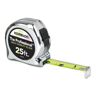 Komelon Usa High Viz Professional Tape Measures, 1 in x 25 ft (416-425HV) Each