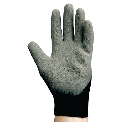 Ansell G40 Latex Coated Gloves, 10/X-Large, Black/Gray (412-97273) 12 PR / DZ