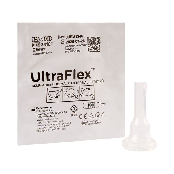 UltraFlex® Male External Catheter Self-Adhesive Seal Silicone Small (578102_EA) 1/EA