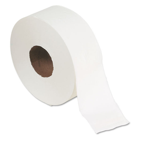 Georgia Pacific® Professional Jumbo Jr. Bath Tissue Roll, Septic Safe, 2-Ply, White, 3.5" x 1,000 ft, 8 Rolls/Carton (GPC13728)