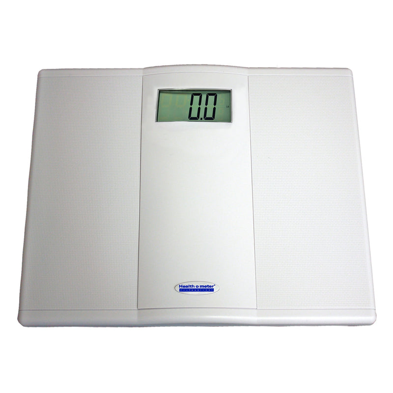 Health O Meter® Floor Scale Digital Display 550 lbs. / 250 kg Capacity White Battery Operated (938698_CS) 2/CS