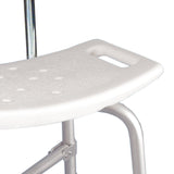 McKesson Bath Bench Without Arms Aluminum Frame With Backrest 20 Inch Seat Width 500 lbs. Weight Capacity (1205414_CS) 1/CS