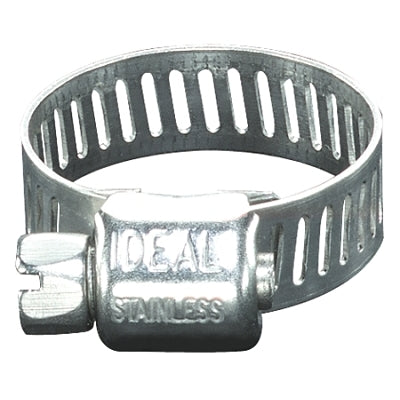 Ideal Industries 62P Series Small Diameter Clamps, 1/8" Hose ID, 1/4-5/8" Dia, Stnls Stl 201/301 (420-62604) Box of 10