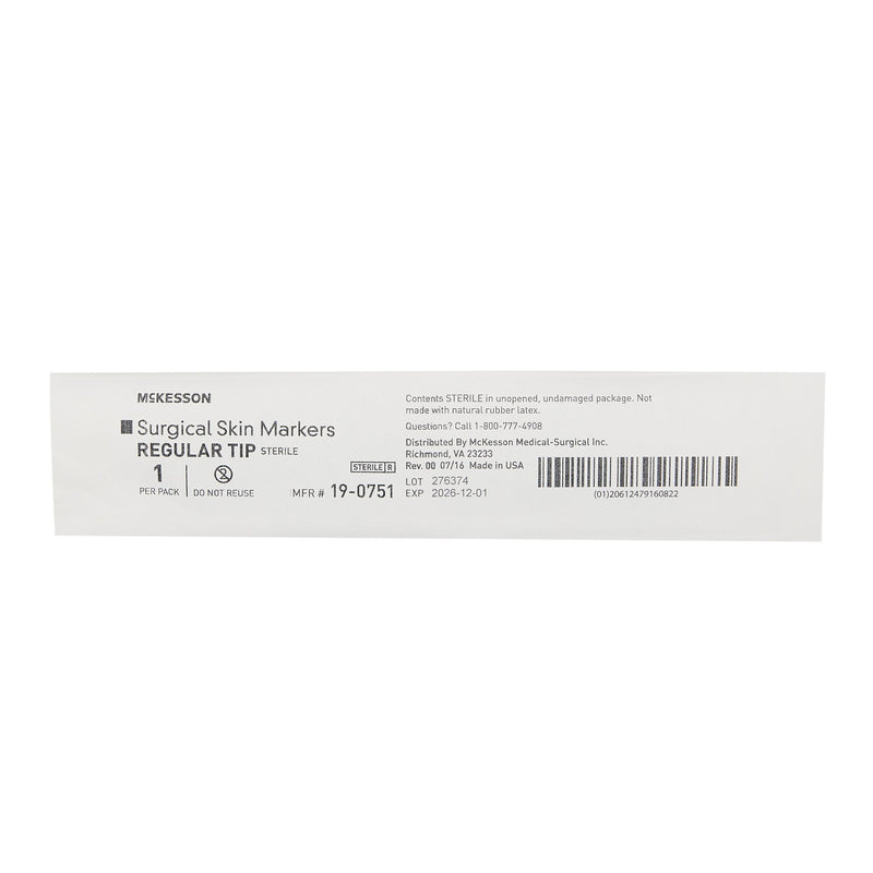 McKesson Skin Marker Prep-Resistant Gentian Violet Ink Sterile Full Size Regular Tip (664538_BX) 50/BX