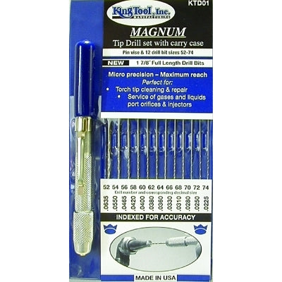 King Tool Ki Ktd01 Magnum Tip Drill Set (422-KTD01) 1 Set