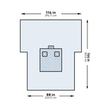 McKesson Orthopedic Drape Bilateral Limb Drape 116 W X 88 W X 144 L Inch Sterile (1101299_PK) 1/PK