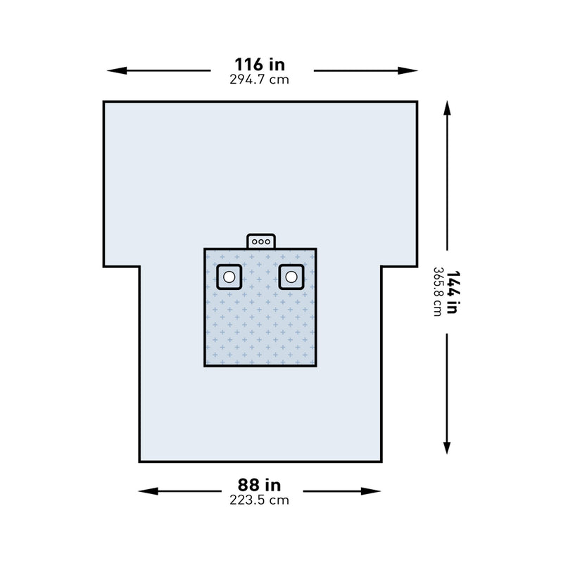 McKesson Orthopedic Drape Bilateral Limb Drape 116 W X 88 W X 144 L Inch Sterile (1101299_PK) 1/PK