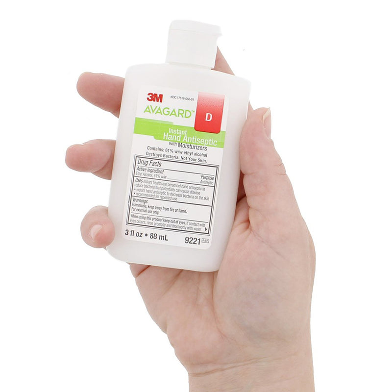 3M™ Avagard™ D Hand Sanitizer 3 oz. Ethyl Alcohol Gel Bottle (406350_CS) 48/CS