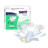 Seni® Super Plus Unisex Adult Incontinence Brief Small Disposable Heavy Absorbency (1163827_CS) 48/CS