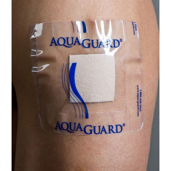 AquaGuard® Shower Sheet IV Site Barrier Protector 4 X 4 Inch Square NonSterile (1202927_PK) 5/PK