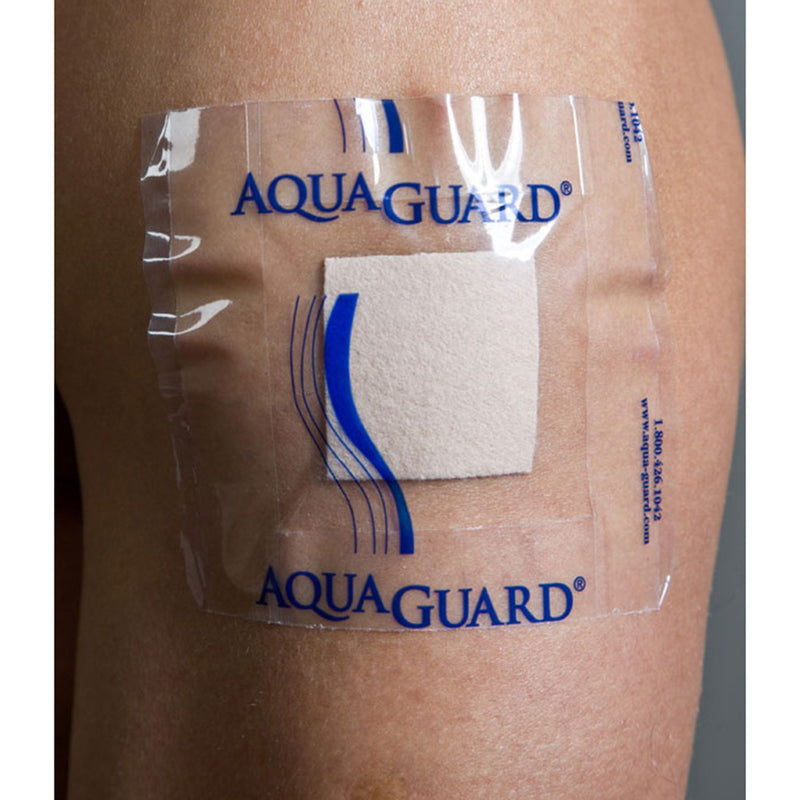 AquaGuard® Shower Sheet IV Site Barrier Protector 4 X 4 Inch Square NonSterile (1202927_PK) 5/PK