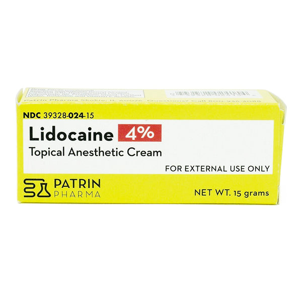 Patrin Pharma Inc Lidocaine HCl 4% Cream 15 Gram (1125690_EA) 1/EA