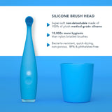 ISSA™ baby Sonic Toothbrush Bubble Blue Dino Ages Birth to 4 Years Silicone (1252887_EA) 1/EA